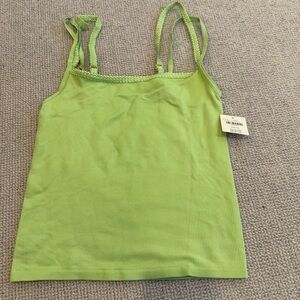 Anthropologie Green Tank Top